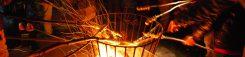 Laternenfest Stockbrot über dem Feuerkorb