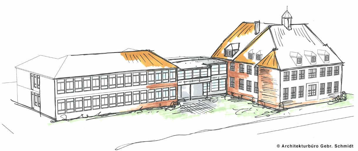 Umbau der Schule im Sommer 2020